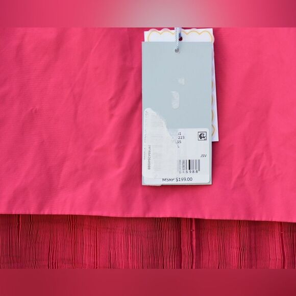 New Antonio Melani x Jennifer Sumko Rachel 4 Taffeta Capelet Barbie Pink Smock - Picture 13 of 15